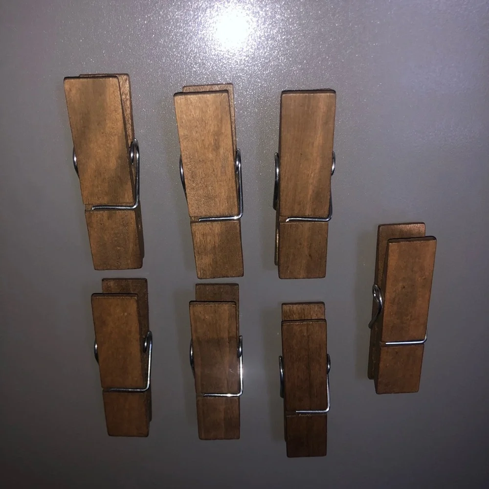 Wood Clothespin Magnets